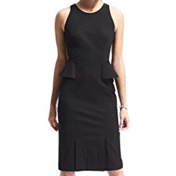 banana republic peplum dress